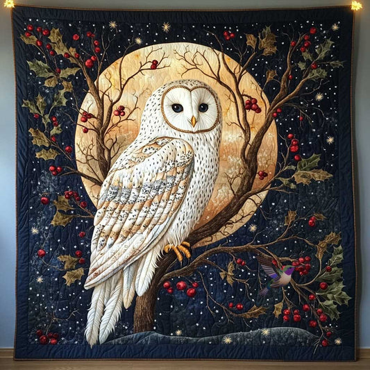 Rynx | Christmas Eve White Owl Quilt