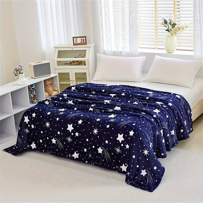 Rynx | Meteor Pattern Fleece Blanket – Soft and Warm, For Sofa, Bed, Office, Camping and Travel