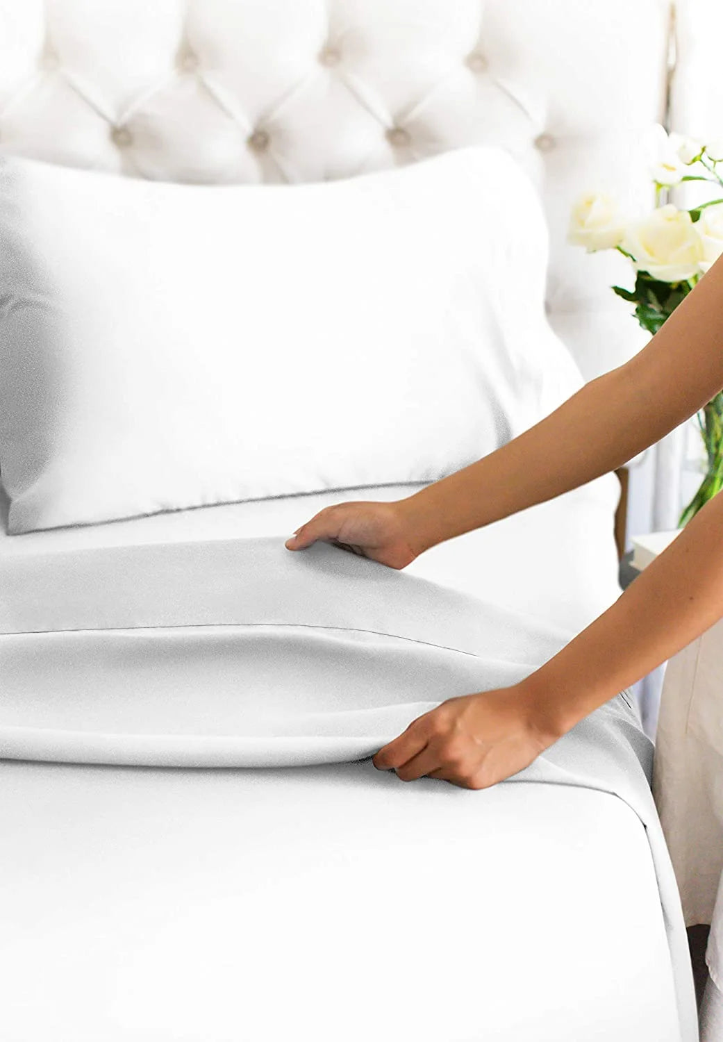 Rynx | 4-piece deep pocket cooling bedding set in bamboo rayon