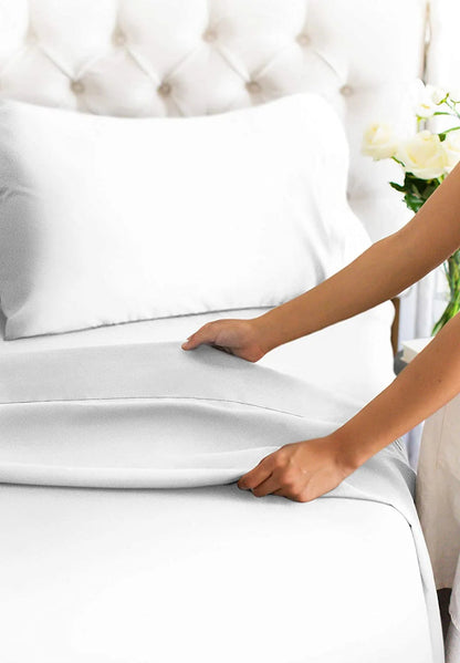 Rynx | 4-piece deep pocket cooling bedding set in bamboo rayon