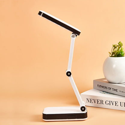 Rynx | BrightFlex - Eye-Protecting LED Table Lamp with Folding Swing Arm, Battery and USB Dual Power Supply