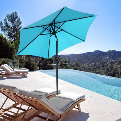 Rynx | 7.5FT Patio Umbrella with Push Button Tilt and Crank