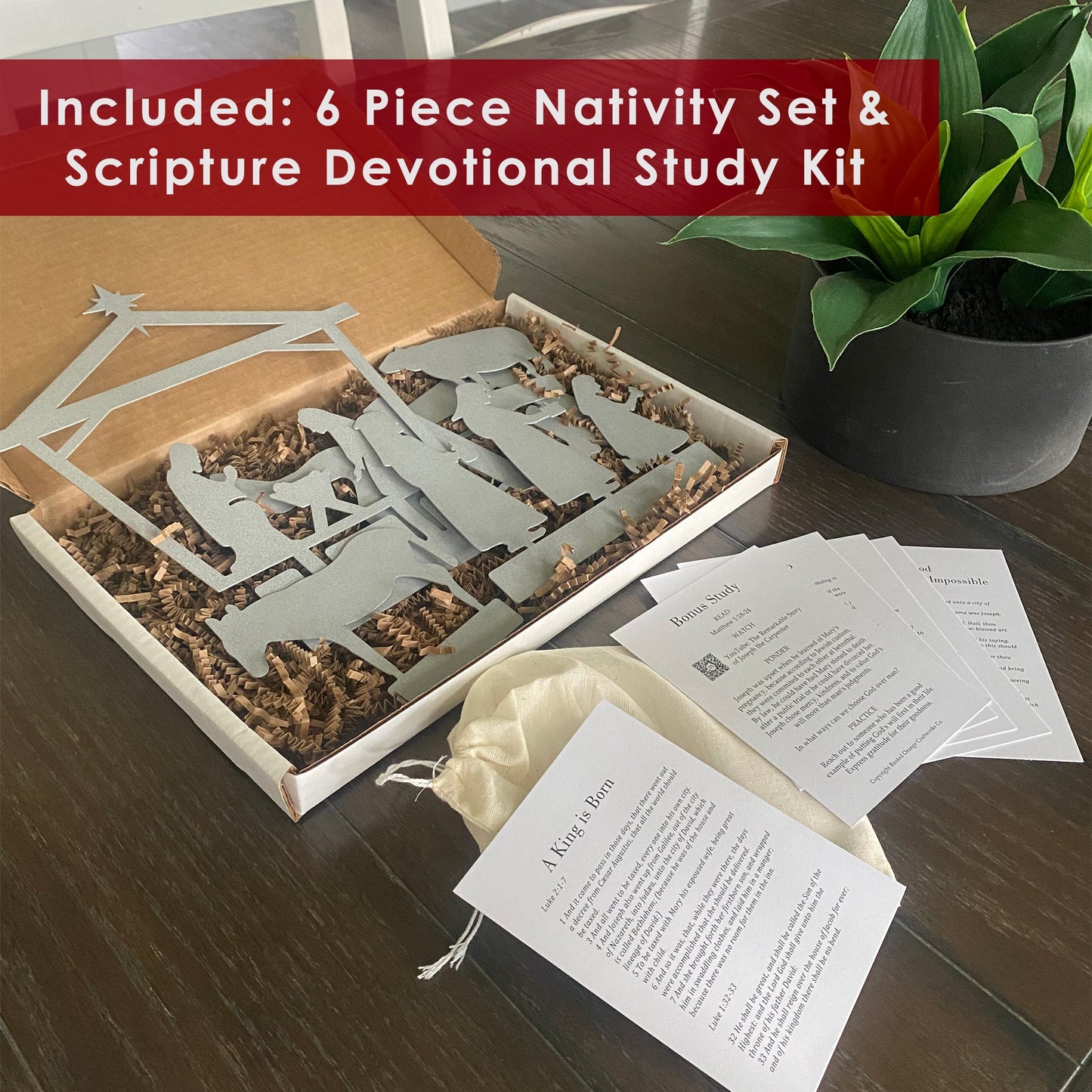 Rynx | Decor Steals Family Christmas Crib - Scripture Devotional Study Kit