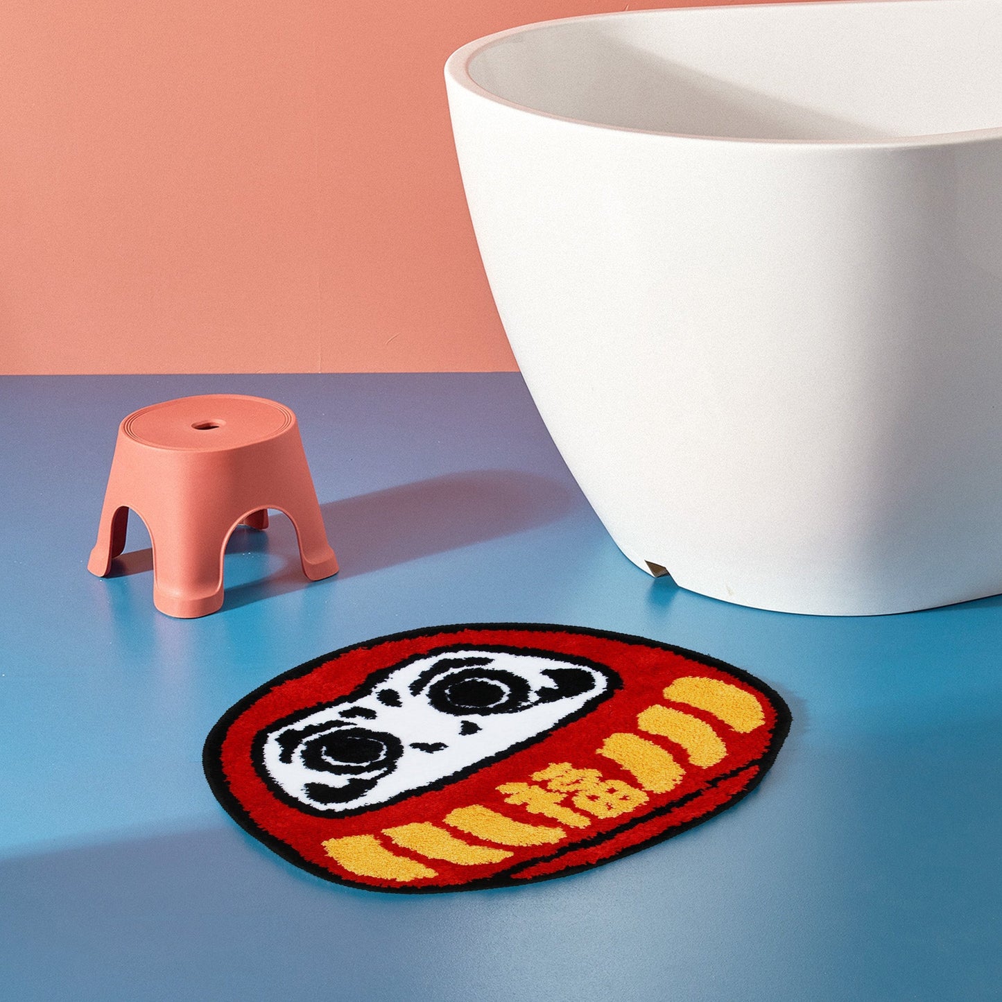 Rynx | Cute red Bodhidharma bath mat