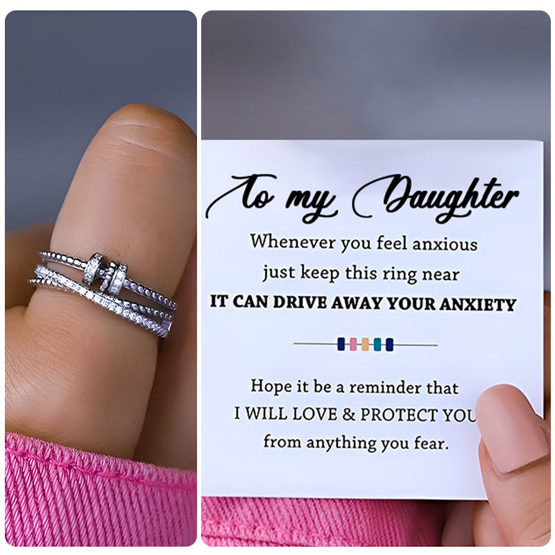 RYNX | Turning-Ring Silver TO MY Daughter Ring+Free Card