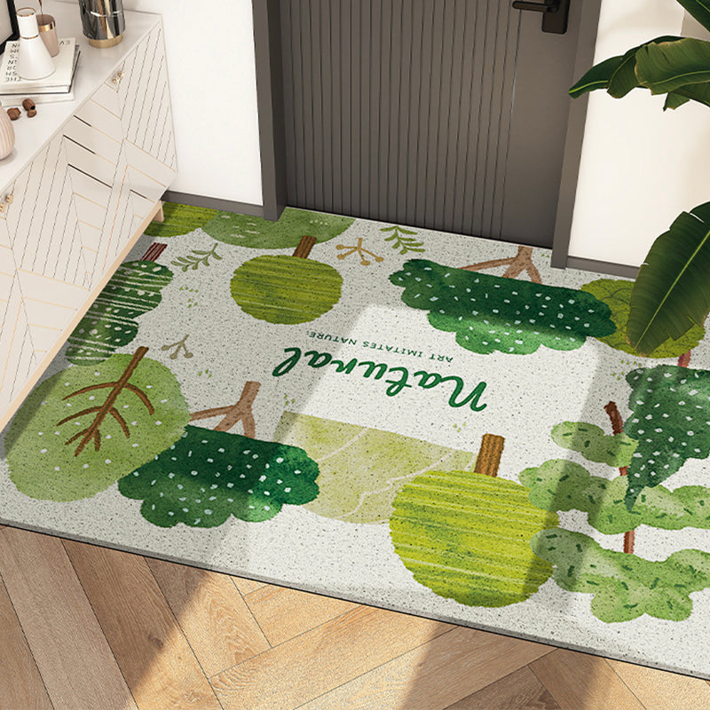 Rynx | Green natural trees PVC doormat
