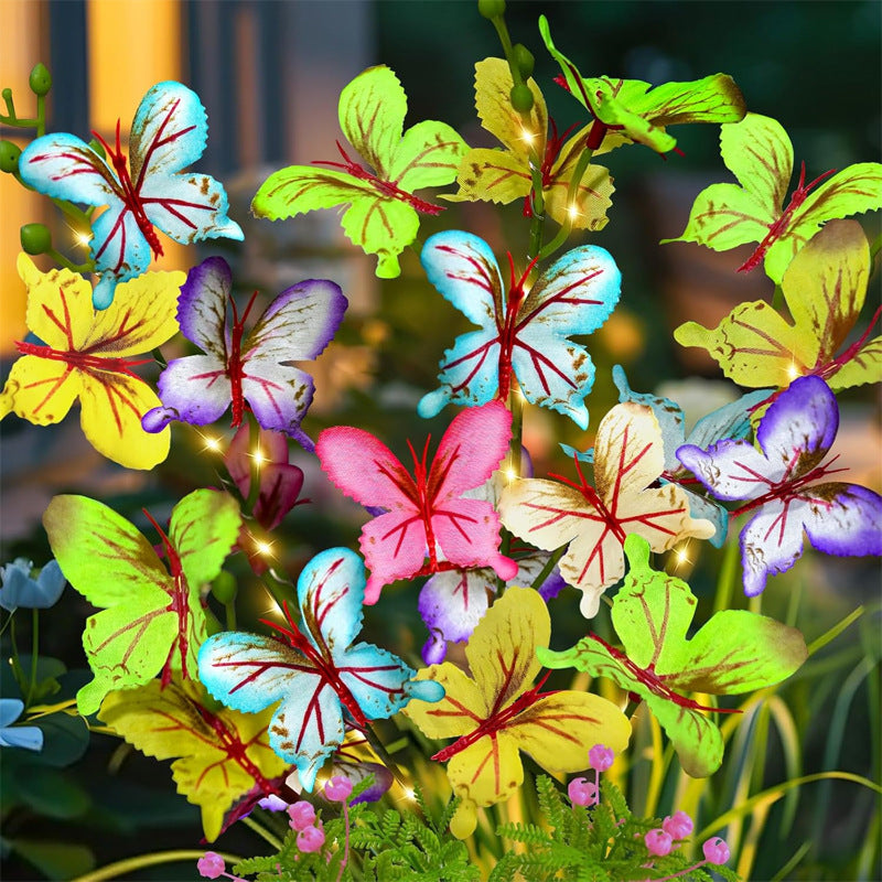Rynx | 2 Pack - Solar Powered LED Butterfly Stake Light