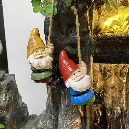 Rynx | 2 pcs - Hanging Gnome Garden Statue
