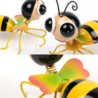 Rynx | 2 Parts - Metal Bee Garden Decor