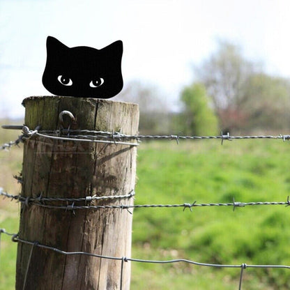 Rynx | 2 Pcs - Metal Cat Silhouette Garden Decor
