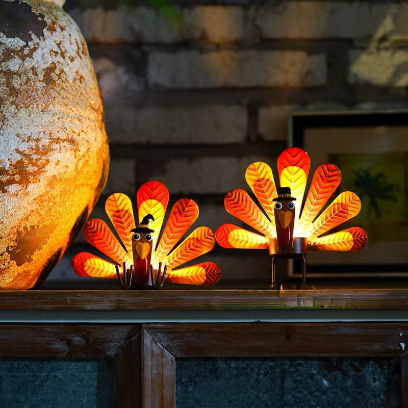 Rynx | 2 Pcs - Metal Turkey Tea Candle Holder