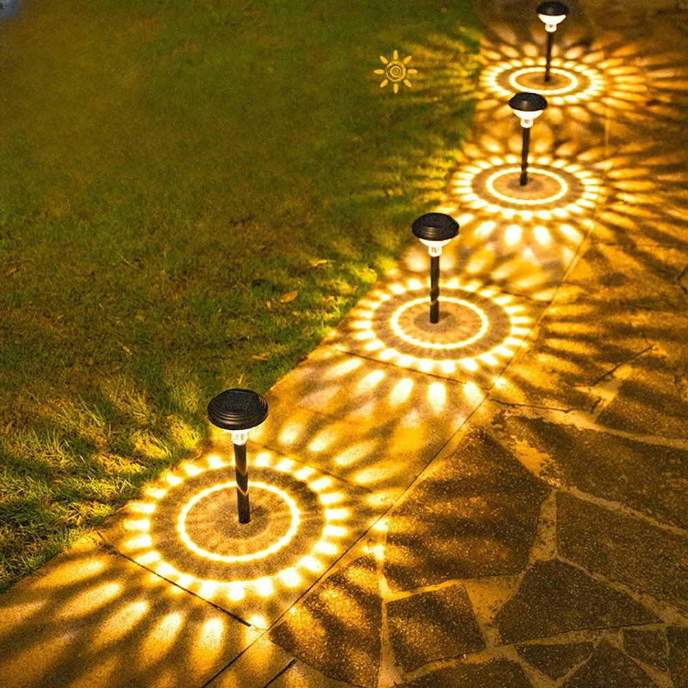 Rynx | 2 pcs - Solar powered garden stake light with 2 modes