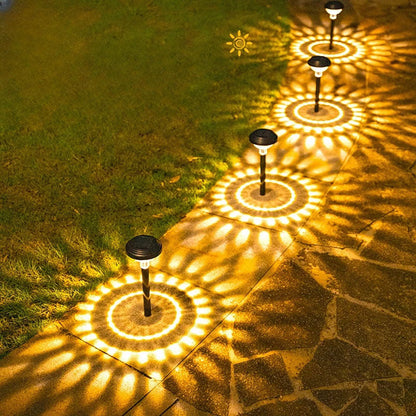Rynx | 2 pcs - Solar powered garden stake light with 2 modes