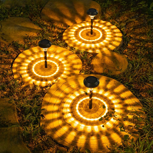 Rynx | 2 pcs - Solar powered garden stake light with 2 modes