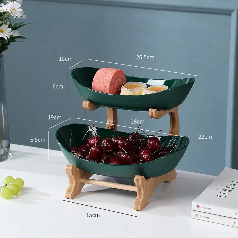 Rynx | 2 and 3-Tier Oval Fruit Bowl