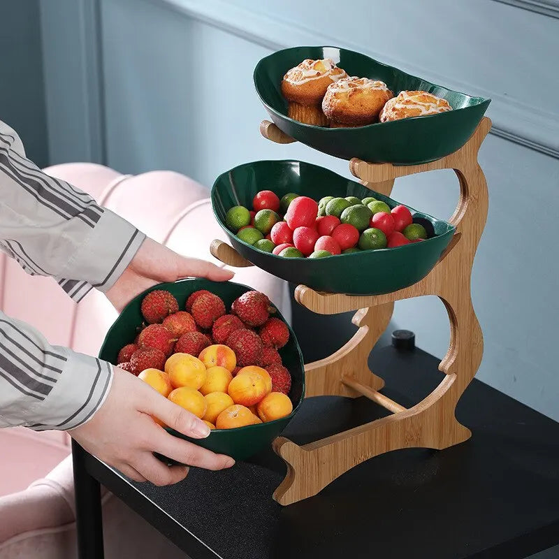 Rynx | 2 and 3-Tier Oval Fruit Bowl