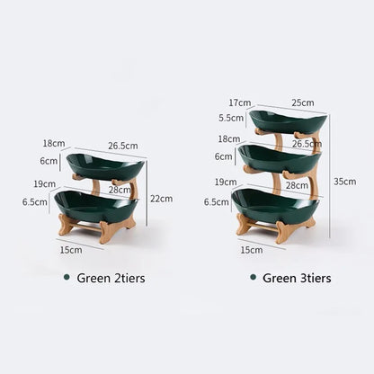 Rynx | 2 and 3-Tier Oval Fruit Bowl