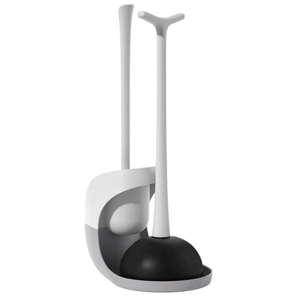 Rynx | 2-in-1 Toilet Plunger and Brush Combination Set with Ventilated Holder
