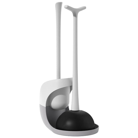Rynx | 2-in-1 Toilet Plunger and Brush Combination Set with Ventilated Holder