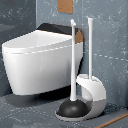 Rynx | 2-in-1 Toilet Plunger and Brush Combination Set with Ventilated Holder