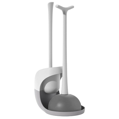 Rynx | 2-in-1 Toilet Plunger and Brush Combination Set with Ventilated Holder