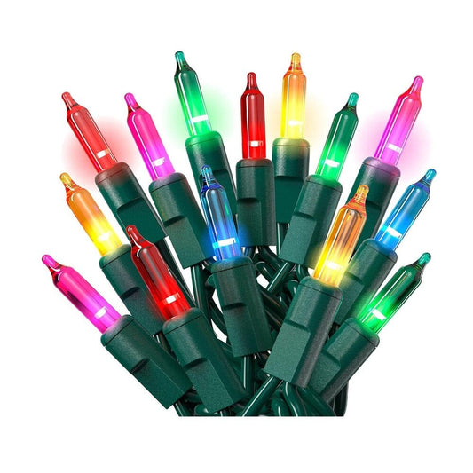Rynx | 2-Pack: 20FT 100 Count Bulb Waterproof Mini Lights Plug In