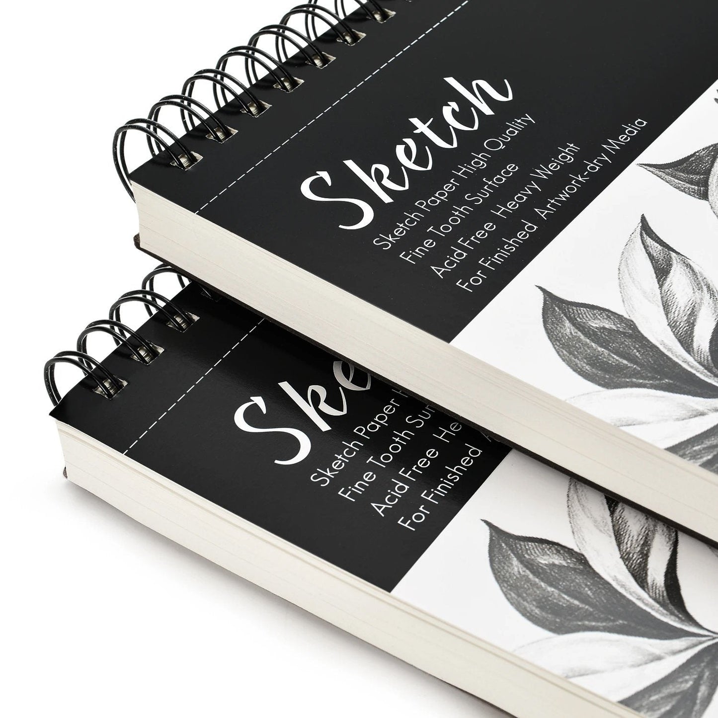 Rynx | 2-Pack: 9X12" 100 Sheets Spiral Sketch Pad