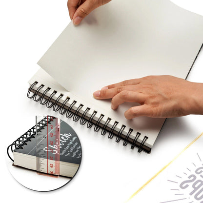 Rynx | 2-Pack: 9X12" 100 Sheets Spiral Sketch Pad