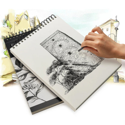 Rynx | 2-Pack: 9X12" 100 Sheets Spiral Sketch Pad