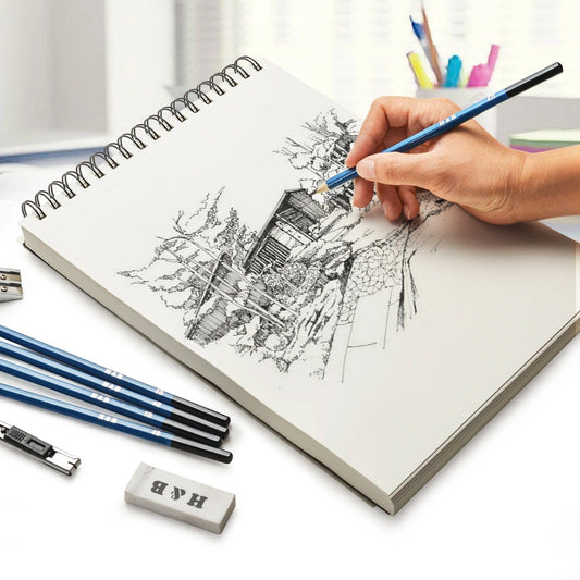Rynx | 2-Pack: 9X12" 100 Sheets Spiral Sketch Pad