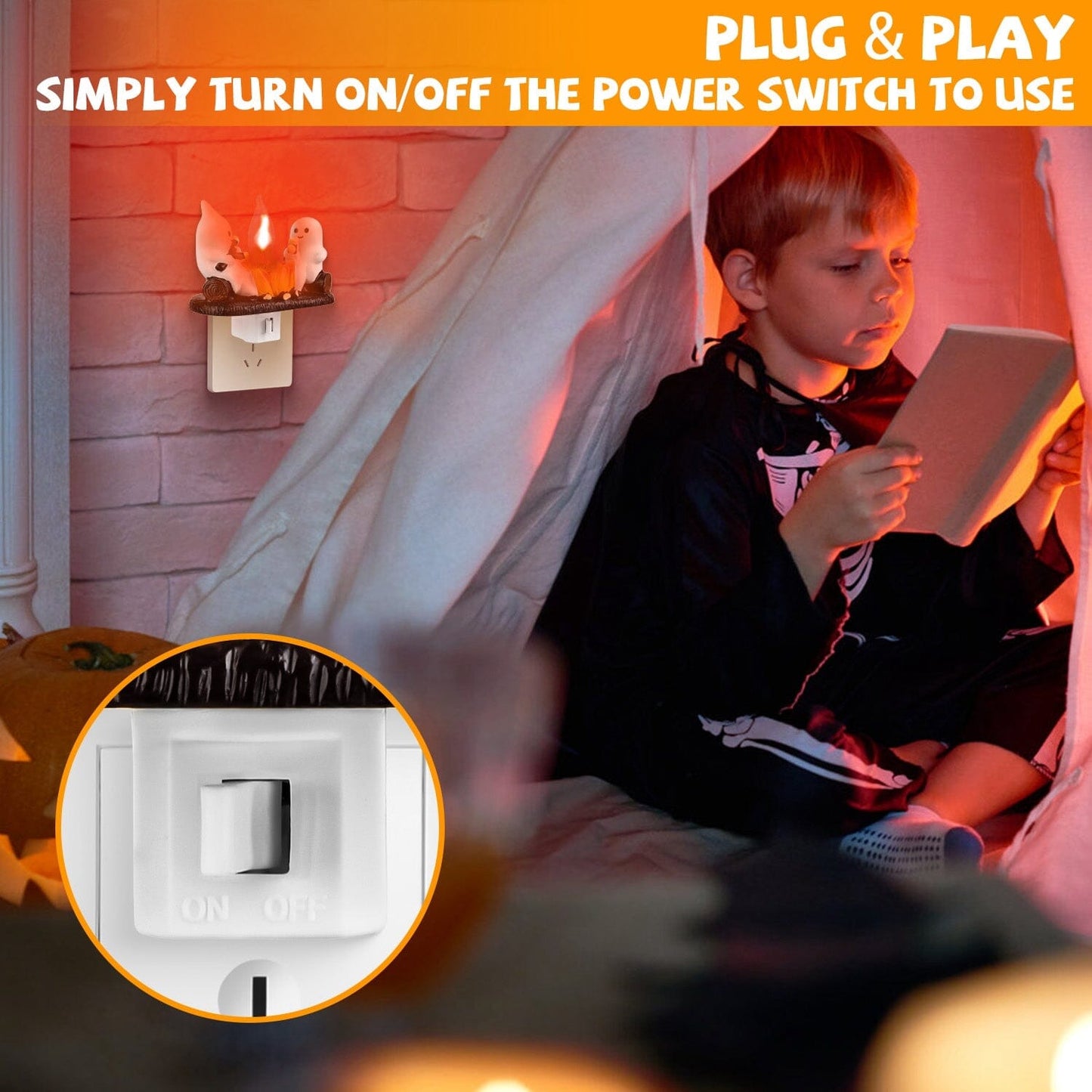 Rynx | 2-Pack: Ghost Campfire Flaming Flame Night