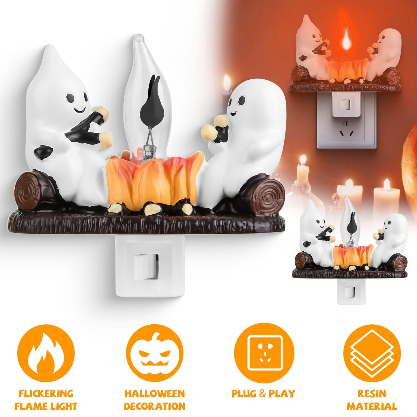 Rynx | 2-Pack: Ghost Campfire Flaming Flame Night
