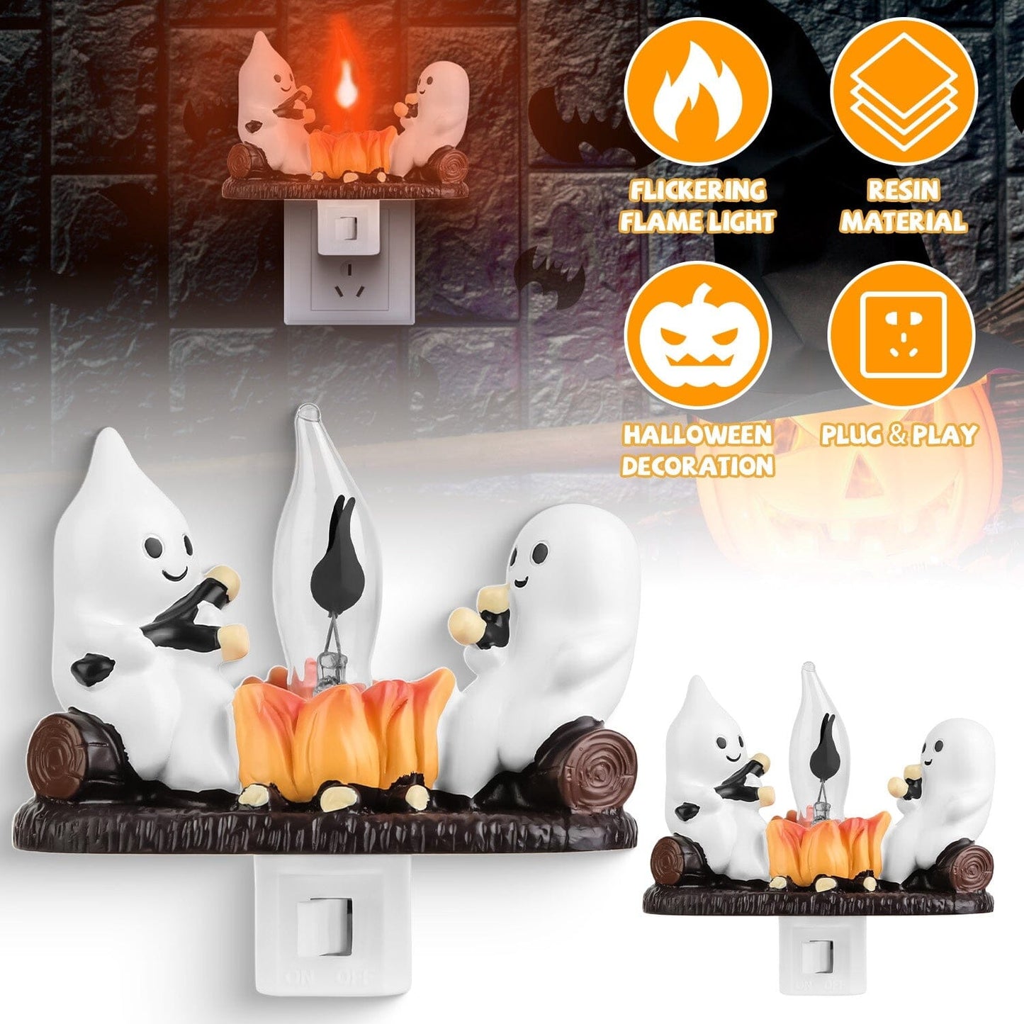 Rynx | 2-Pack: Ghost Campfire Flaming Flame Night