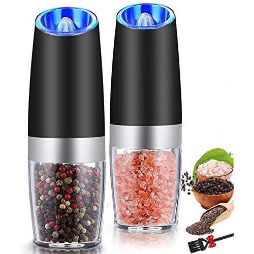 Rynx | 2-Pack: Gravity Electric Salt Pepper Grinder