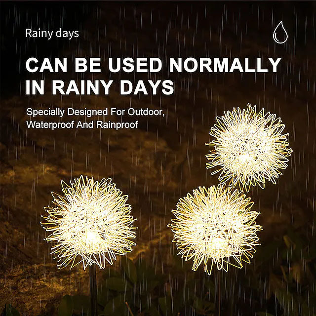 Rynx | 2-Pack: Outdoor Sun Dandelion Grass Light
