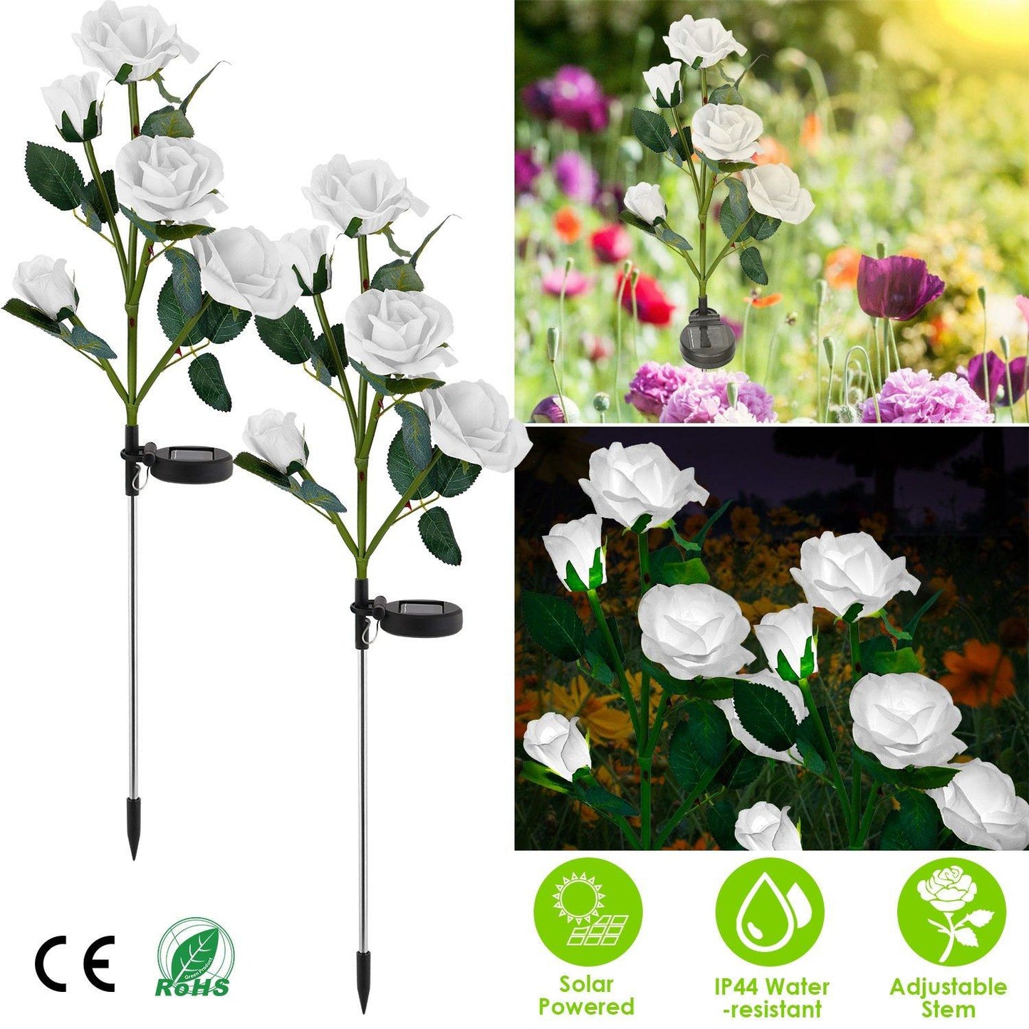 Rynx | 2-Pack: Battery-Operated Pink Flower LED Decorative Lamp