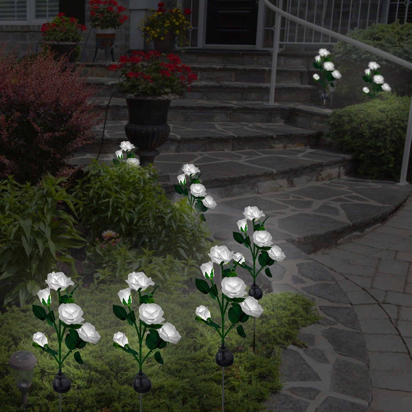 Rynx | 2-Pack: Battery-Operated Pink Flower LED Decorative Lamp