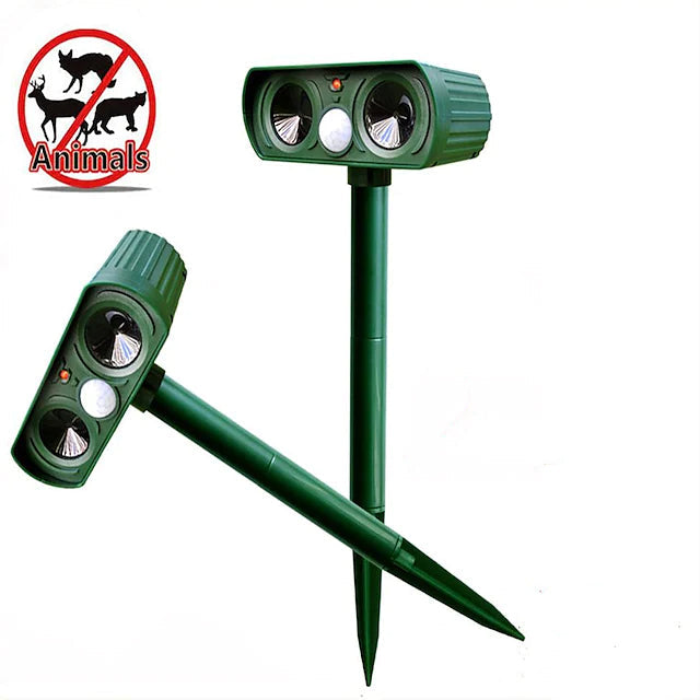 Rynx | 2-piece: Outdoor solar-powered ultrasonic pest repeller