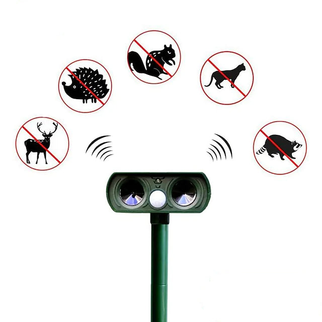 Rynx | 2-piece: Outdoor solar-powered ultrasonic pest repeller