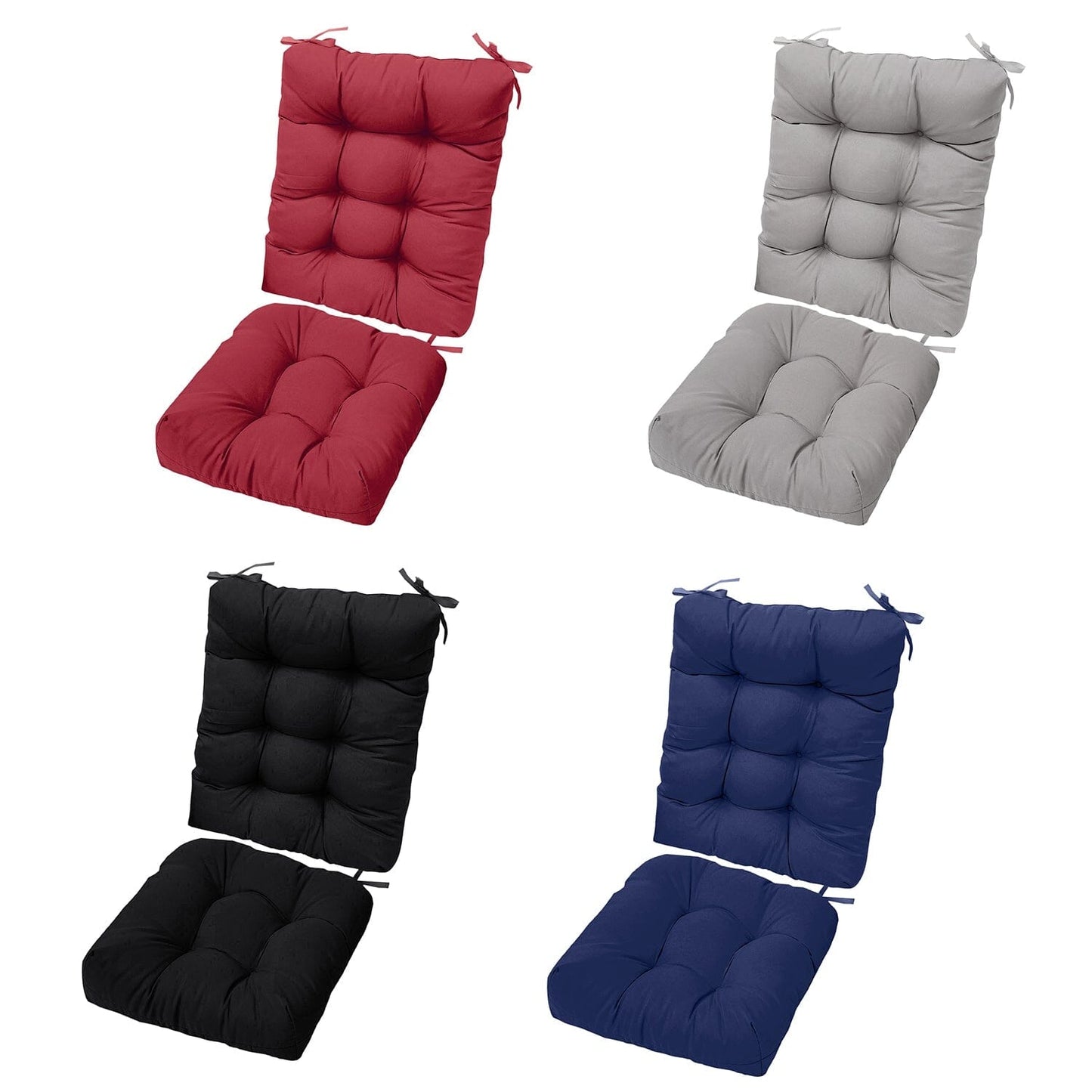 Rynx | 2-piece set: Rocking chair cushion with smoke-free straps Polyester fiber filling