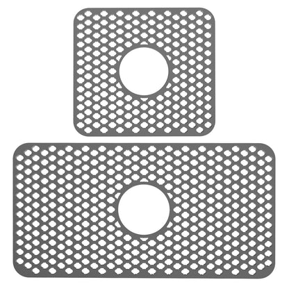 Rynx | 2 Piece: Silicone Drain Cleaning Mat with Central Drain Hole