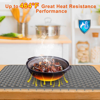 Rynx | 2 Piece: Silicone Drain Cleaning Mat with Central Drain Hole