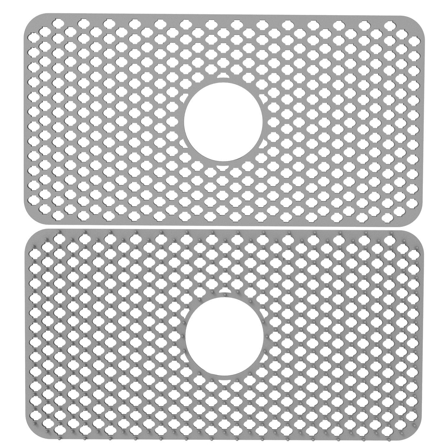 Rynx | 2 Piece: Silicone Drain Cleaning Mat with Central Drain Hole