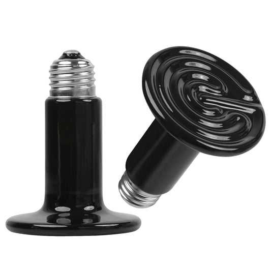 Rynx | 2 pieces: 150W Infrared Reptile Heat Lamp No Light Emission