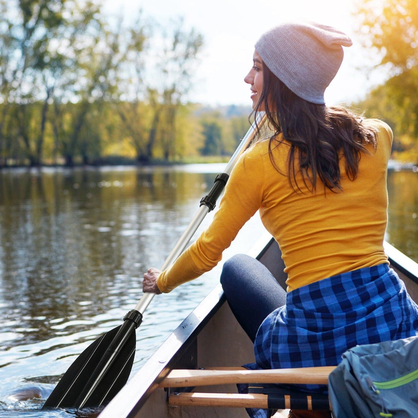 Rynx | 2-Pieces: Kayak Paddle Aluminum Alloy Removable Canoe