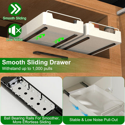 Rynx | 2 pieces: Retractable closet organizers