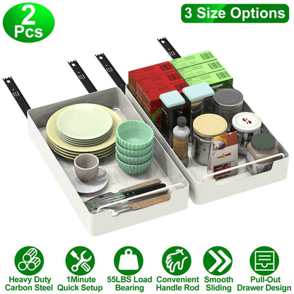 Rynx | 2 pieces: Retractable closet organizers
