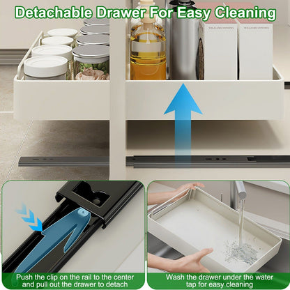 Rynx | 2 pieces: Retractable closet organizers