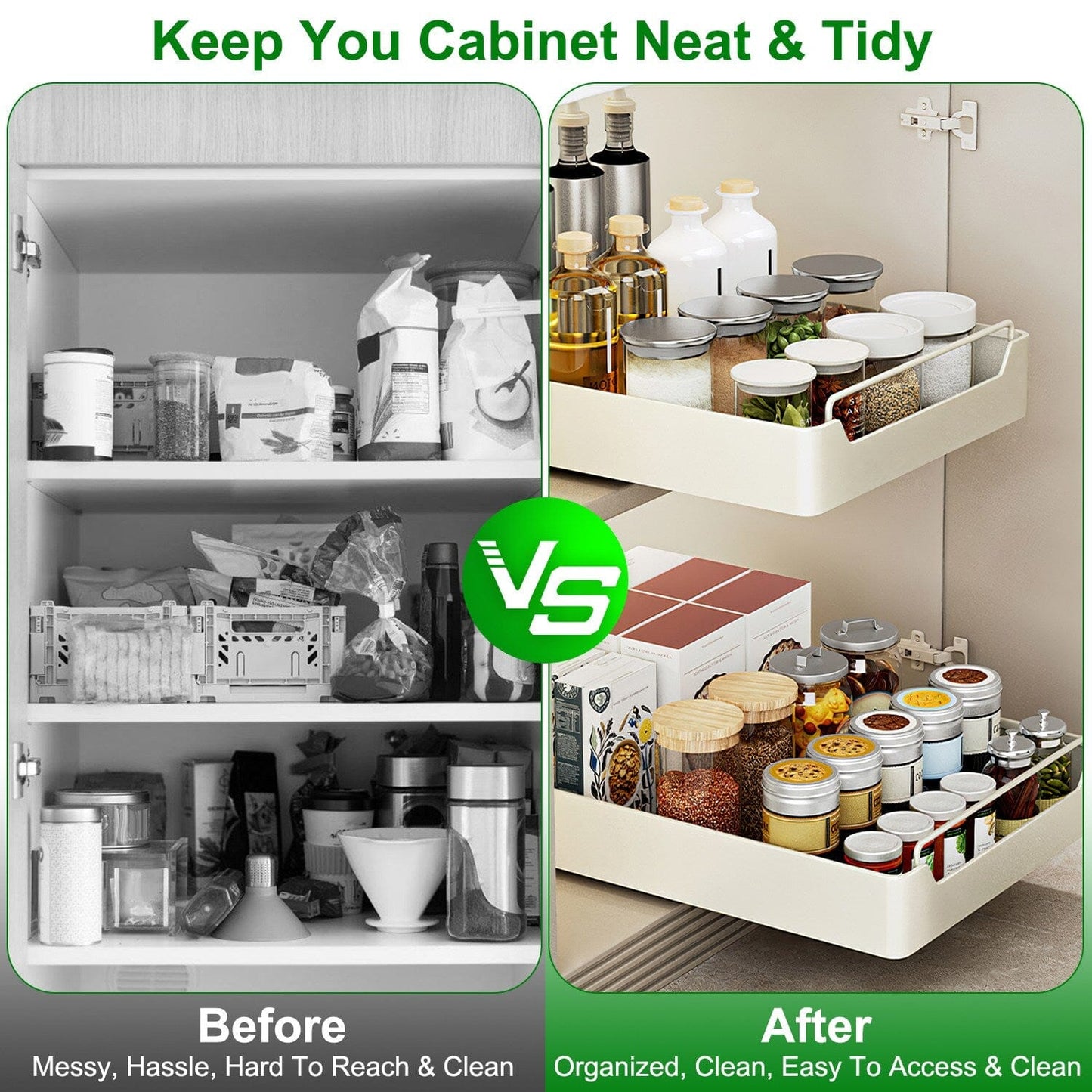 Rynx | 2 pieces: Retractable closet organizers