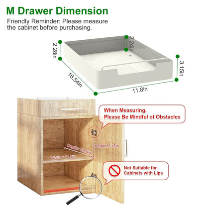 Rynx | 2 pieces: Retractable closet organizers